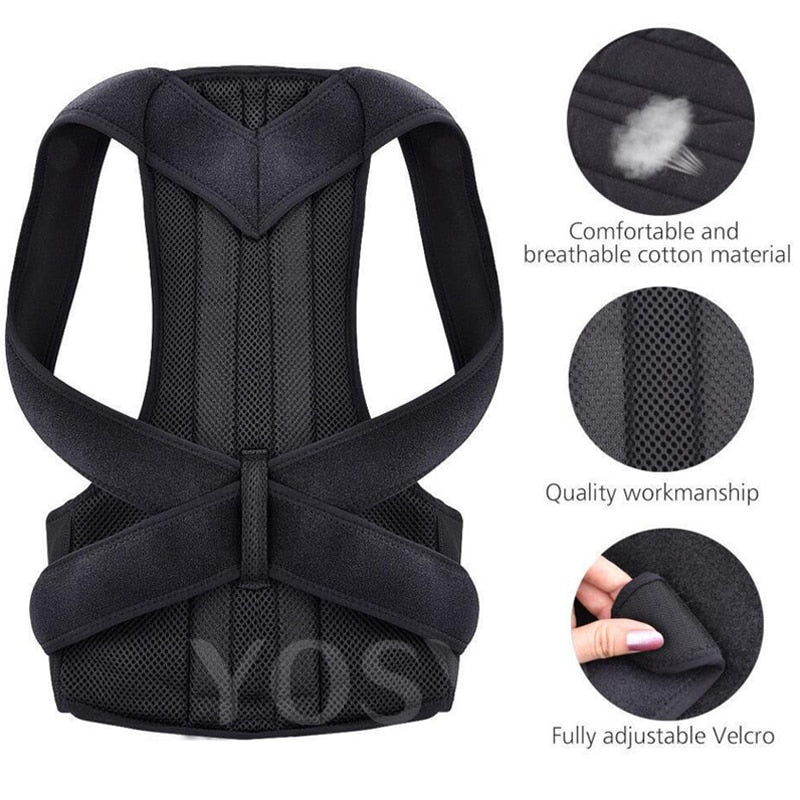 Unisex Posture Corrector for Improved Alignment and Comfort.