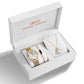 Crystal Quartz Watch Set with Bracelet and Necklace